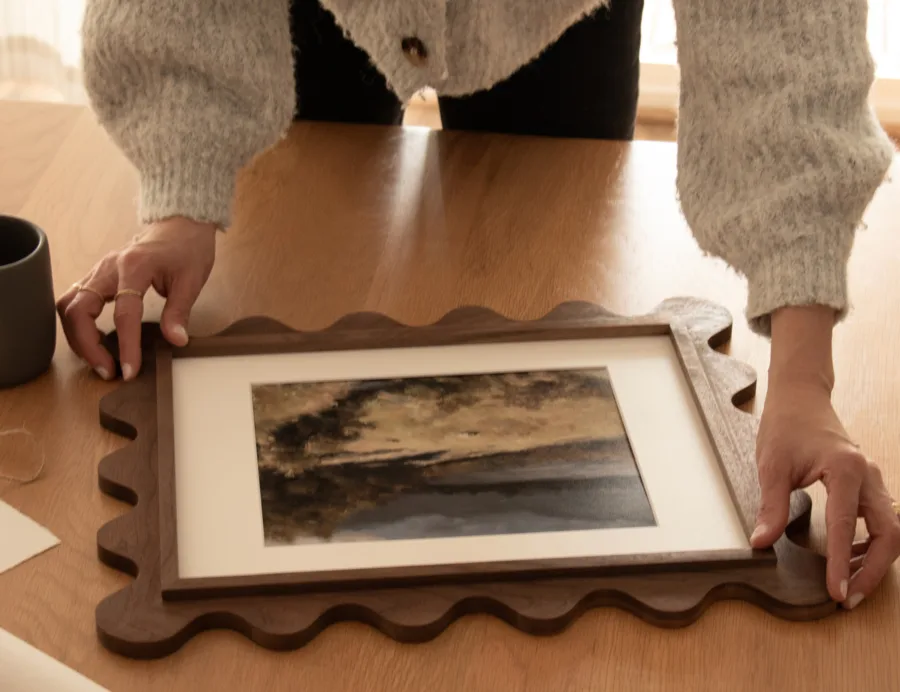 Walnut photo frame