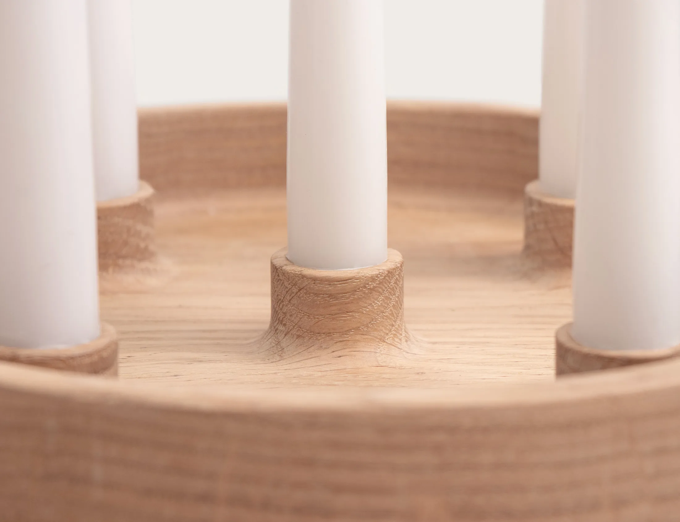 White Oak Advent Candle Holder