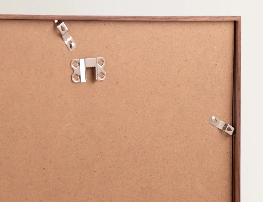 Thin walnut picture frame
