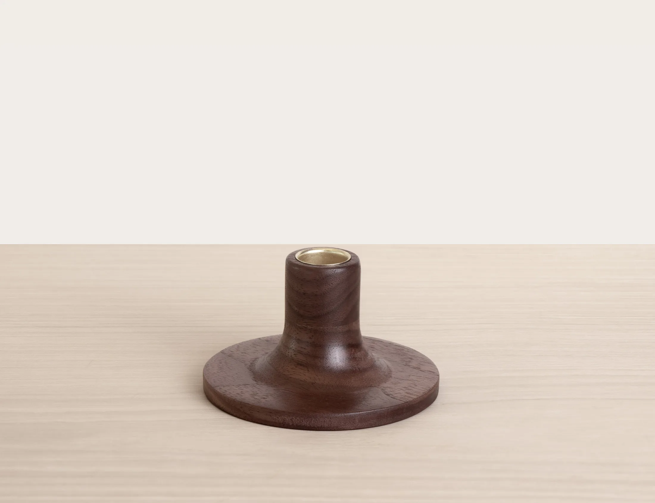 Walnut candle taper