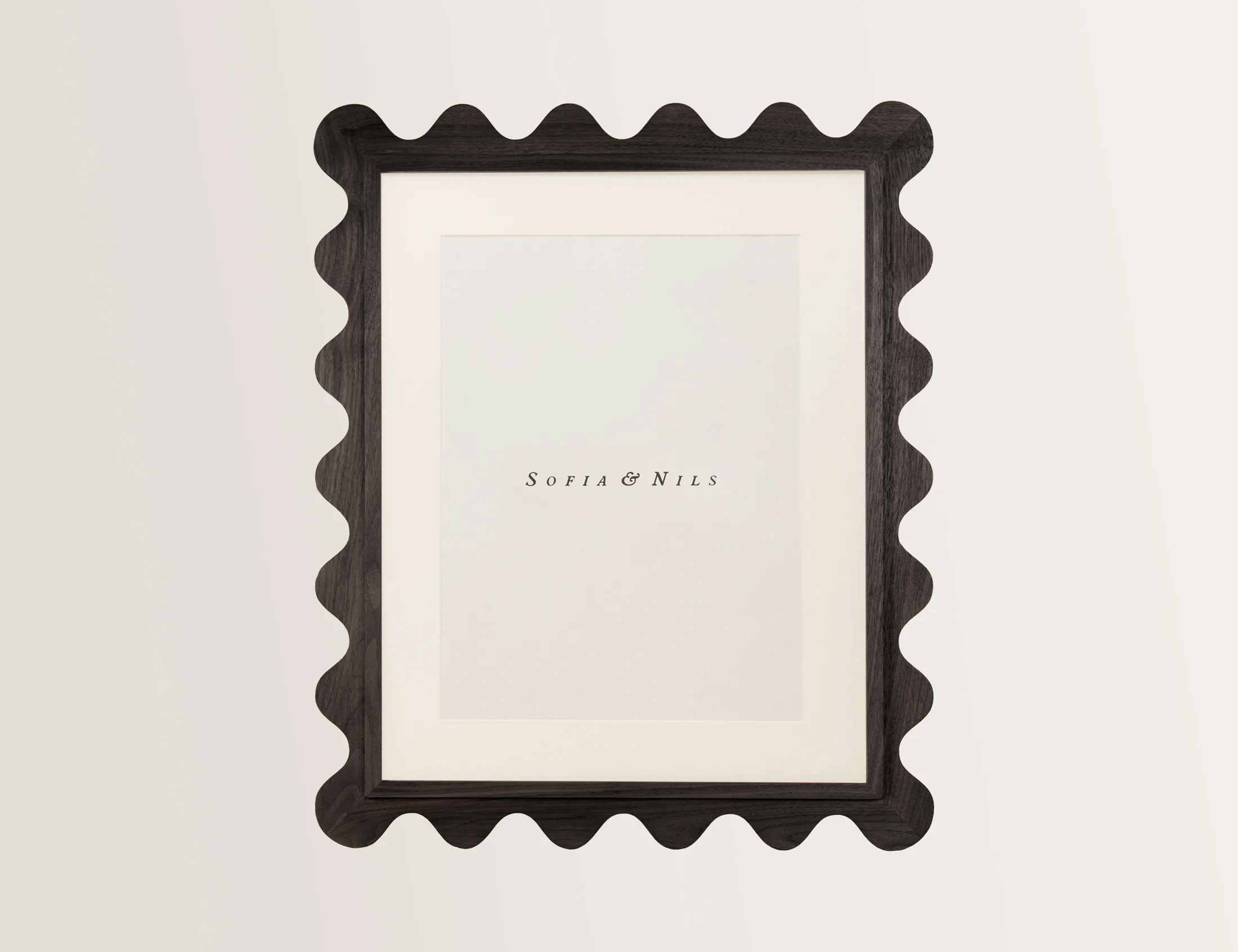 Dark Walnut Scallop frame